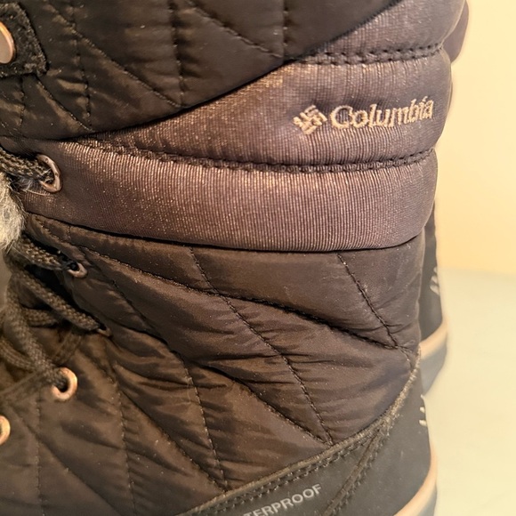 NWOT Columbia Sportswear Women's Heavenly Omni-Heat Lace Up Black Winter Boots 8 - Picture 8 of 10